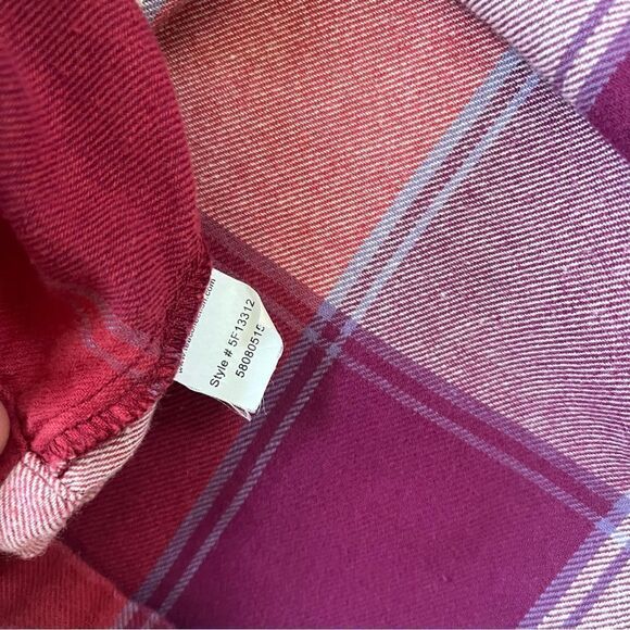 Tea Collection Girl’s Cotton Plaid Flannel Dress 12 - Picture 5 of 8